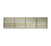 Premier Vogue, 6ft x (5 Pack) Fence Trellis Panel Wooden Horizontal Slatted Screen | Decorative Contemporary Venetian-Style Privacy Topper for Outdoor Living Space (Wide: 182cm x High: 46cm)