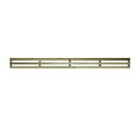 Premier Vogue, 6ft x Fence Trellis Panel Wooden Horizontal Slatted Screen | Decorative Contemporary Venetian-Style Privacy Topper for Outdoor Living Space (Wide: 182cm x High: 17cm)
