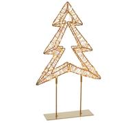 PREMIER Warm White Lit Christmas Tree Tabletop Decoration - 45 cm, Rose Gold