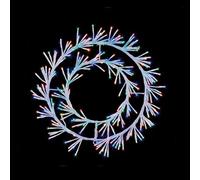 Premier White Wreath Cluster Multi Twinkle 45cm - LV201179W
