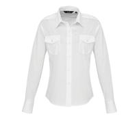 Premier Women Formal Pilot Shirt Poly Cotton Office Blouse Women Pilot Uniform