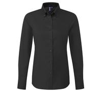 Premier Women’s ‘Supreme’ Oxford long sleeve shirt - Womens, 72% Cotton, Organic
