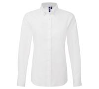 Premier Women’s ‘Supreme’ Oxford long sleeve shirt - Womens, 72% Cotton, Organic