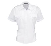 Premier Women Short Sleeve Pilot Shirt Office Wear Blouse Ladies Uniform Shirts