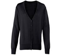 Premier Women's Button Through Knitted Cardigan PR697 - Plain Casual Sweater
