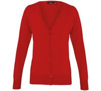 Premier Women's Button Through Knitted Cardigan PR697 - Plain Casual Sweater