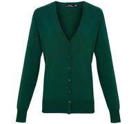 Premier Women's Button Through Knitted Cardigan PR697 - Plain Casual Sweater