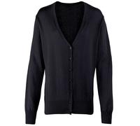 Premier Women's Button Through Knitted Cardigan V Neck Set In Sleeves Work Wear