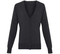 Premier Women's button-through knitted cardigan - Womens, 55% Cotton 45% Acrylic