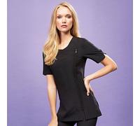 Premier Women's Camellia Tunic Health Beauty & Spa Workwear in Black | Size: 8 Premier Black 8
