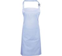 (One Size, Light Blue) Premier Ladies/Womens Colours Bip Apron With Pocket / Workwear