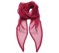 Premier Women's Colours Chiffon Scarf in Dark Pink Premier Dark Pink One Size