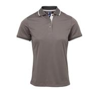 Premier Women's contrast Coolchecker® polo - Side panels for a fitted shape