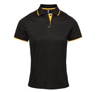 Premier Women's contrast Coolchecker® polo - Womens, 100% Polyester, Oeko-Tex