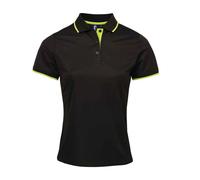 Premier Women's Coolchecker Contrast Pique Polo Shirt in Lime | Size: 2XL Premier Lime 2XL
