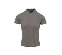 Premier Women's Coolchecker Plus Piqu Polo With CoolPlus in Dark Grey | Size: 2XL Premier Dark Grey 2XL
