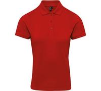 Premier Women's Coolchecker® Plus Piqué Polo - Red