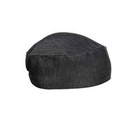 Premier Women's Denim Chef Skull Cap in True Black Premier True Black One Size