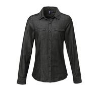 Premier Women's jeans stitch denim shirt - Womens, 100% Cotton, Oeko-Tex