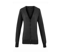 Premier Women's Knitted Button Through Cardigan in Charcoal | Size: 24 Premier Charcoal 24