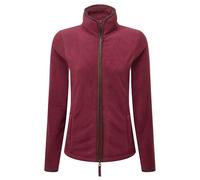 Premier Womens/Ladies Artisan Contrast Trim Fleece Jacket (Burgundy/Brown) - Size X-Small
