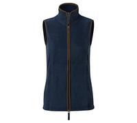Premier Womens/Ladies Artisan Fleece Gilet (L) (Navy/Brown)