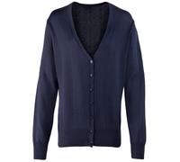 Premier Womens/Ladies Button Through Long Sleeve V-neck Knitted Cardigan