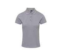 Premier Womens/Ladies Coolchecker Plus Polo Shirt (Silver) - Size 2XL