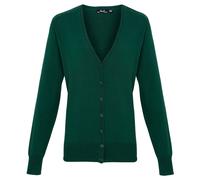 Premier Womens/Ladies Cotton Acrylic V Neck Cardigan PC6852