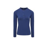 (2XL, Indigo) Premier Womens/Ladies Long John Roll Sleeve Tee