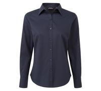 Premier Womens/Ladies Long-Sleeved Shirt (Navy) - Size 30