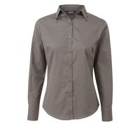 Premier Womens/Ladies Long-Sleeved Shirt (Turquoise) - Size 12 UK