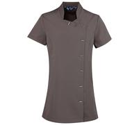 Premier Womens/Ladies Orchid Short-Sleeved Tunic (Dark Grey) - Size 18 UK