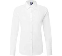 Premier Womens/Ladies Recyclight Poplin Long-Sleeved Formal Shirt (White) - Size 3XL