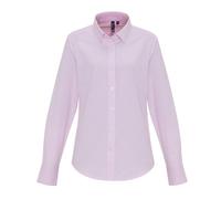 Premier Womens/Ladies Striped Cotton Blend Shirt