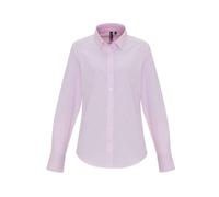 Premier Womens/Ladies Striped Oxford Long-Sleeved Formal Shi PC5840