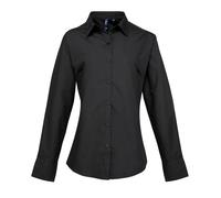 Premier Womens/Ladies Supreme Heavy Poplin Long Sleeve Work RW2818