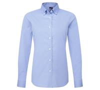 Premier Women's Supreme Oxford Long-Sleeved Shirt in Duck Egg Blue | Size: XS Premier Duck Egg Blue XS