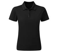 Premier Womens/Ladies Sustainable Polo Shirt (M) (Black)