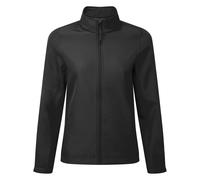 (3XL, Black) Premier Womens/Ladies Windchecker Recycled Printable Soft Shell Jacket