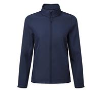 Premier Womens/Ladies Windchecker Recycled Printable Soft Shell Jacket (L) (Navy)
