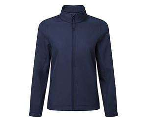 Premier Womens/Ladies Windchecker Recycled Printable Soft Shell Jacket (L) (Navy)