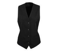 Premier Women's lined polyester waistcoat - Womens, Oeko-Tex, 4-button waistcoat