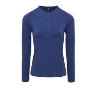 Premier Women's Long Sleeve Roll Sleeve Tee with Button Tab and Stretch Fabric