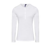 Premier Women's Long Sleeve Roll Sleeve Tee with Button Tab and Stretch Fabric