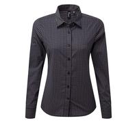 Premier Women's Maxton Check Long Sleeve Shirt Gingham Vintage Chic