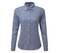 Premier Women's Maxton Check Long Sleeve Shirt Gingham Vintage Chic