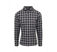 Premier Women's Mulligan Check Long Sleeve Shirt in Dark Grey | Size: XL Premier Dark Grey XL