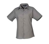 Premier Womens/Ladies Poplin Short-Sleeved Blouse PC5624