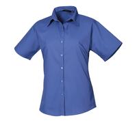 Premier Women's short sleeve poplin blouse - Womens, 65% Polyester, Oeko-Tex (A)